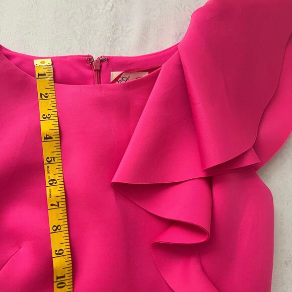 Eliza J Pink Ruffle Sleeve Dress - Picture 13 of 13